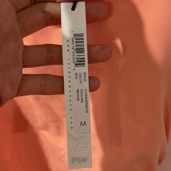 Susana Monaco Ruched Dress in Peaches - Picture 9 of 11